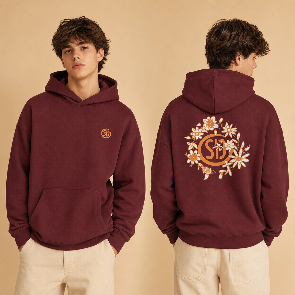 Hoodie ,,Travis" - Logo Blumen