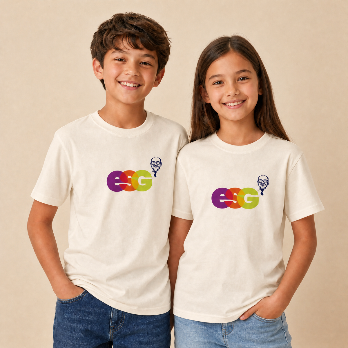 Bio Kinder T-Shirt ,,Creator" (Logo mittig)