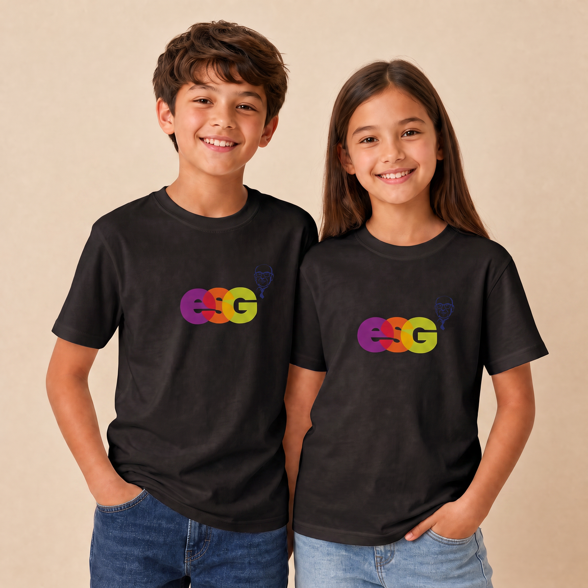 Bio Kinder T-Shirt ,,Creator" (Logo mittig)