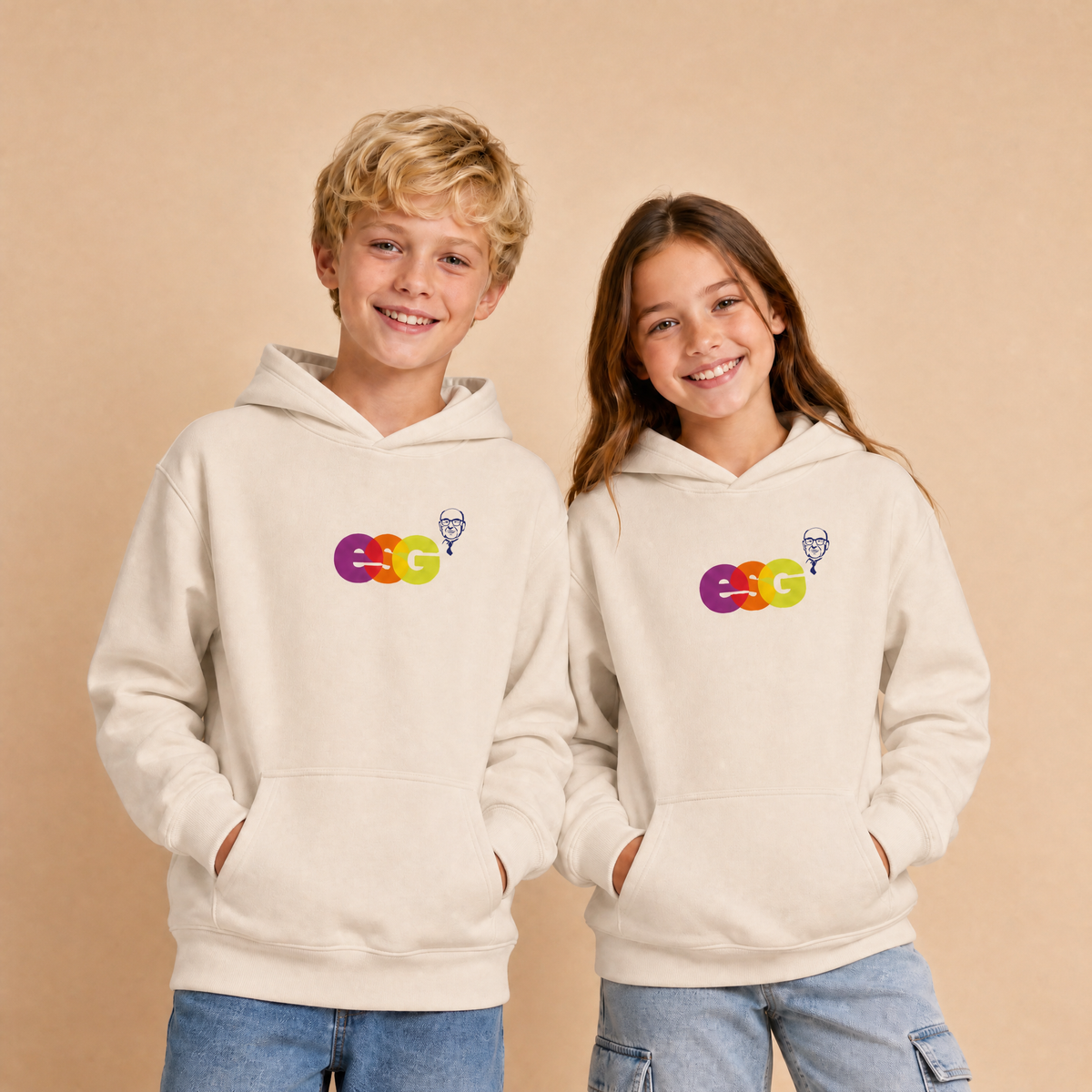 Bio Kinder Hoodie ,,Cruiser" (Logo mittig)